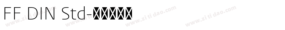 FF DIN Std字体转换